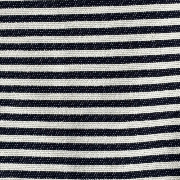 Theory Etia blue and white lined striped sleeveless peplum size small - Picture 9 of 15